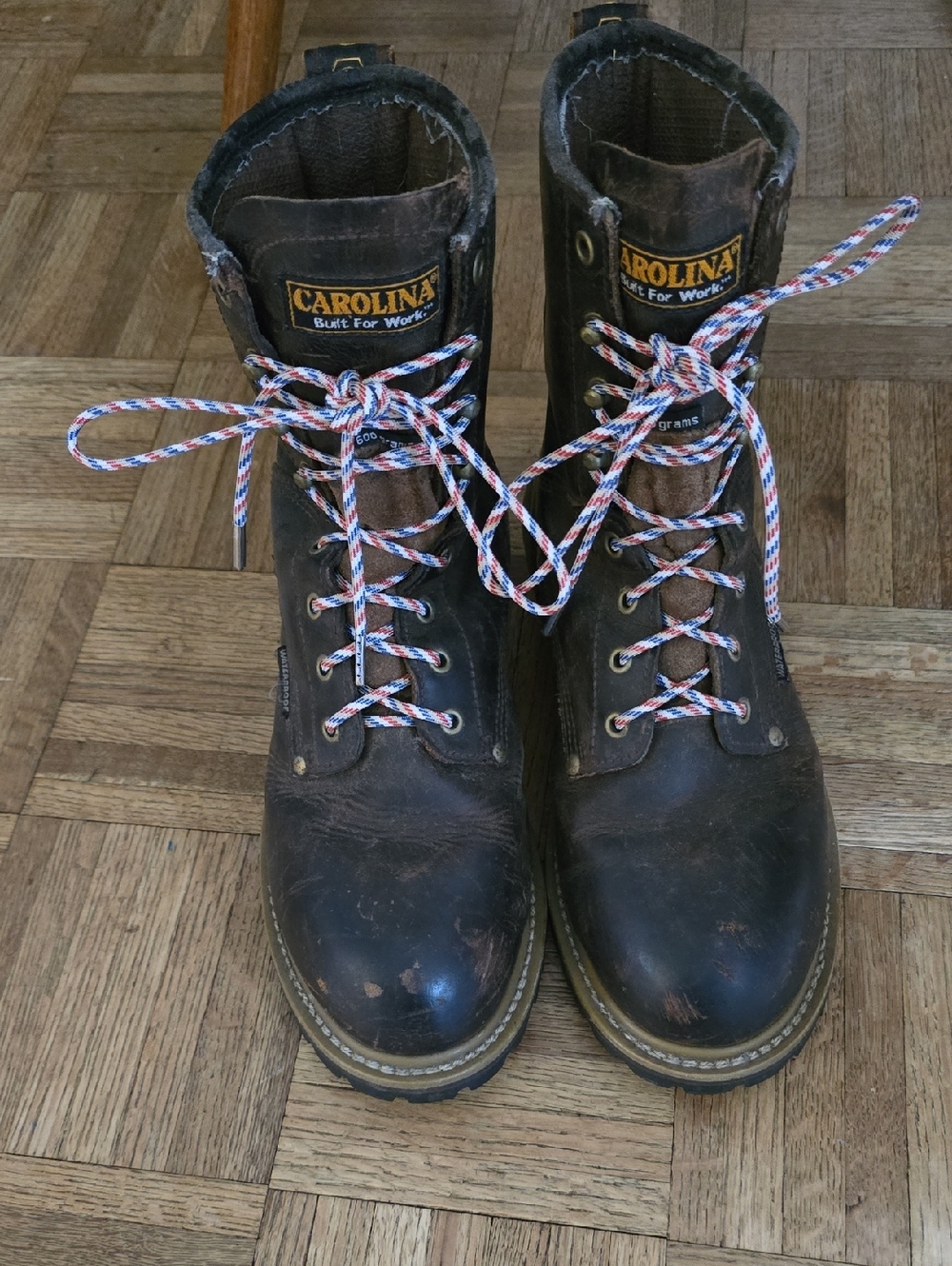 Carolina Loggers With New American Flag Laces.